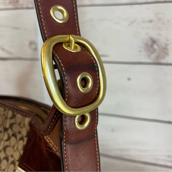 Coach Holiday Patchwork Bleecker Duffle Shoulder Bag Y2k - Picture 9 of 17